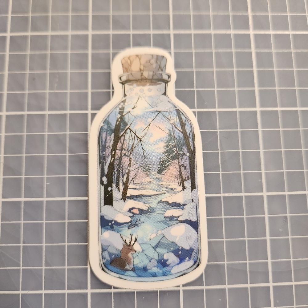 10 for $10 Stickers Winter River Nature